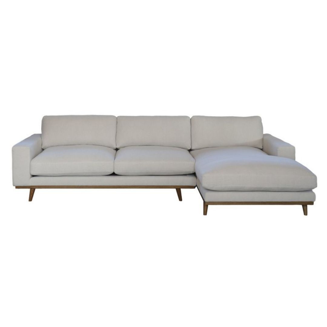 Huntington Sofa with Chaise - Salt and Pepper image 0